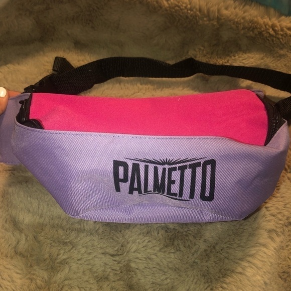 PALMETTO Canna Company Pink & Purple Waist Bag Fanny Pack w Adjustable Strap Lg - Picture 2 of 7